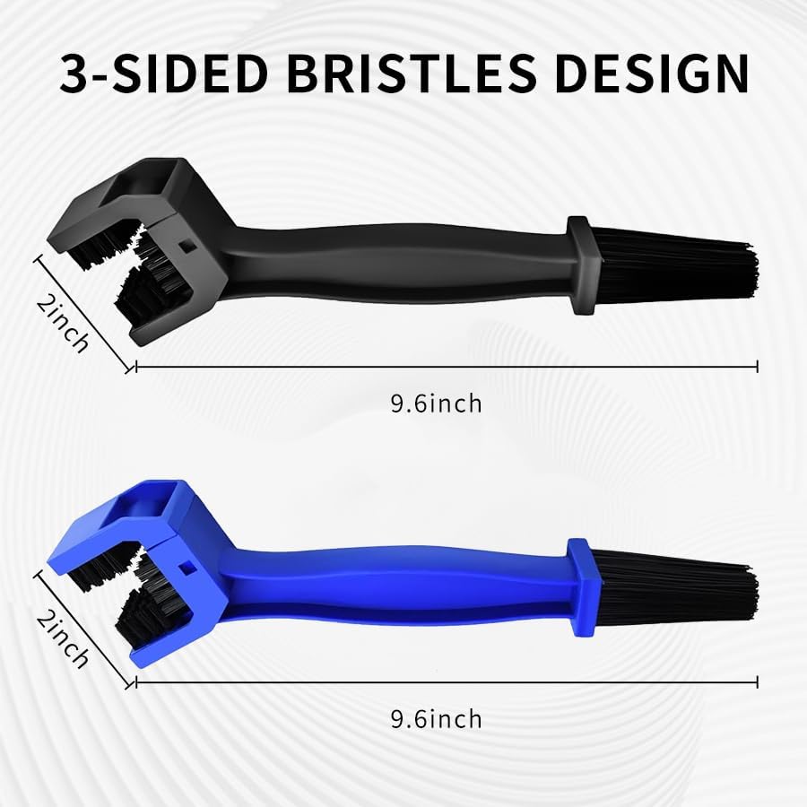 MotorcycleBicycle Chain Cleaner and Gear Cleaning Tool - Bike Maintenance Cleaning Brush for Chain and Gear Kit，Motorcycle Washer Cleaner Brush Tools