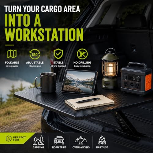 Rear Cargo Table for GMC Yukon Denali 2015-2020, Foldable SUV Camping Table - Image 2