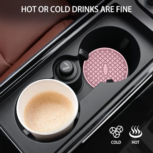 ME.FAN Car Cup Coasters Silicone Car Coasters/Cup Mats, Non-Slip Recessed Car - Image 5