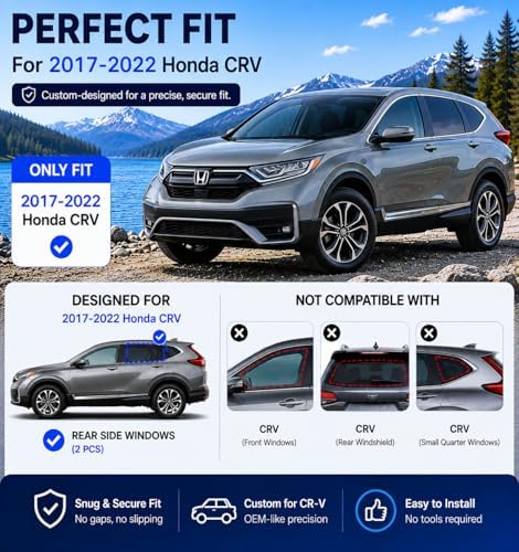 Car Window Shades for 2017-2022 Honda CRV Rear Side Window Mesh Sun Shade - Image 5