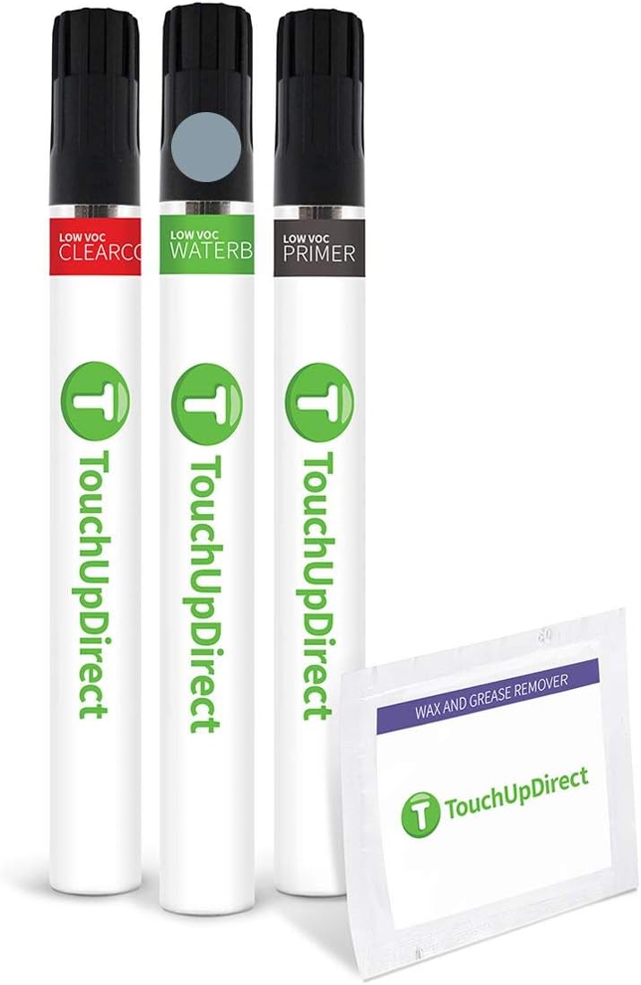 TouchUpDirect 8R3 Pacific Blue Metallic Compatible with Toyota Exact Match Touch Up Paint Brush - Preferred Kit