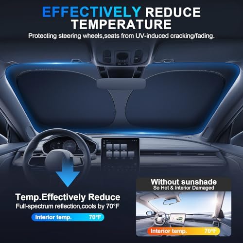 JUSTTOP Windshield Sunshade Custom Fit - Image 3