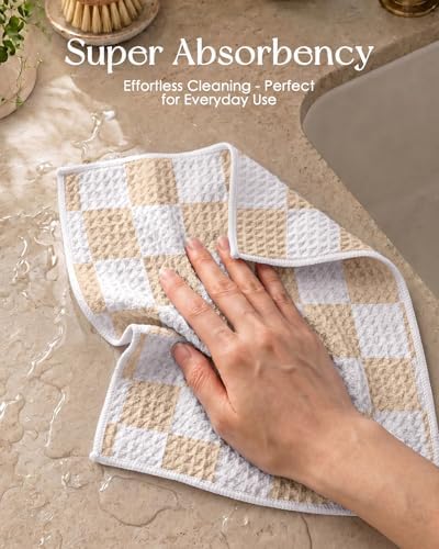 Miss Adola Double-Sided 3 Pack Dish Cloths, Classic Checks - Image 3