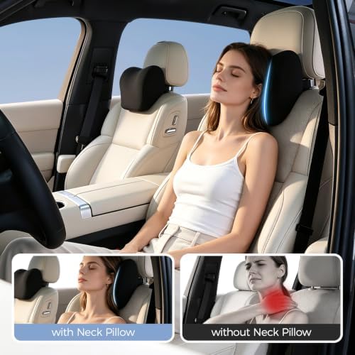 BABUR Car Neck Pillow Ergonomic 100% Memory Foam Headrest - Image 5