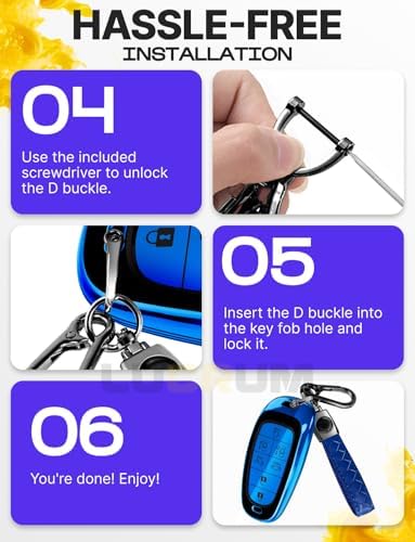 Lucrum Compatible with Hyundai Key Fob Cover & Keychain - Image 7