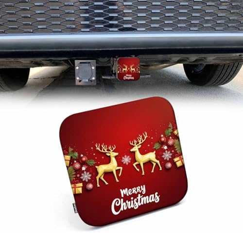 Merry Christmas Safe Hitch Cover by Beabes