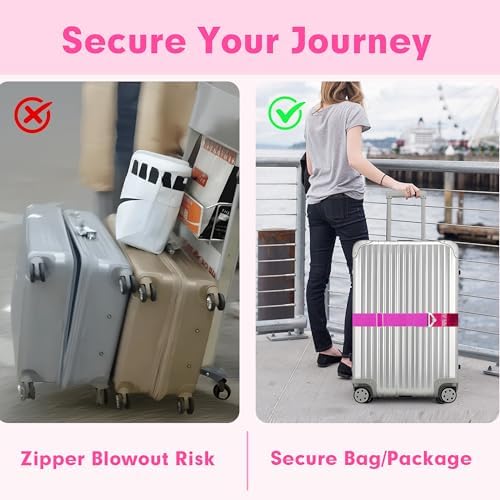 2-in-1 Travel Belt for Luggage Over Handle, Luggage Belt for Carry on Bag - Image 7