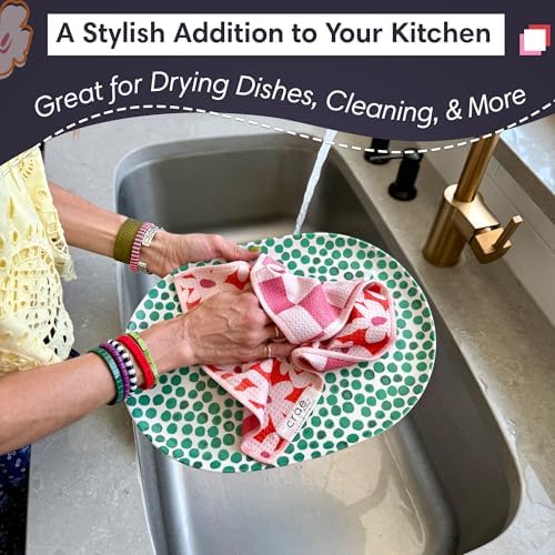 Reversible Microfiber Washcloths, Waffle Weave Dish Cloths - Image 5