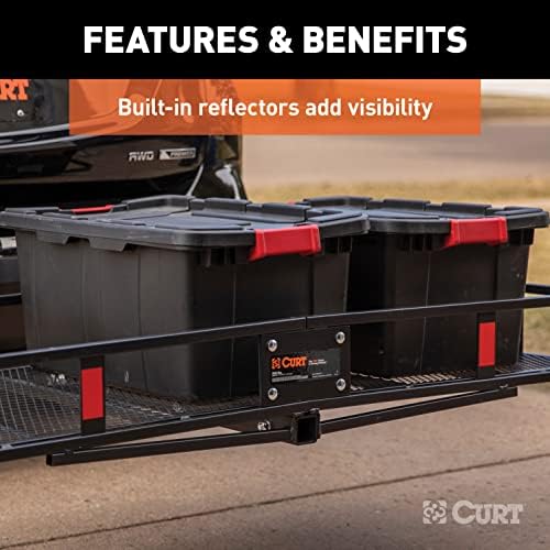 CURT 18152 Cargo Basket Hitch Trailer Hitch Cargo Carrier, 500 lbs. Capacity - Image 6