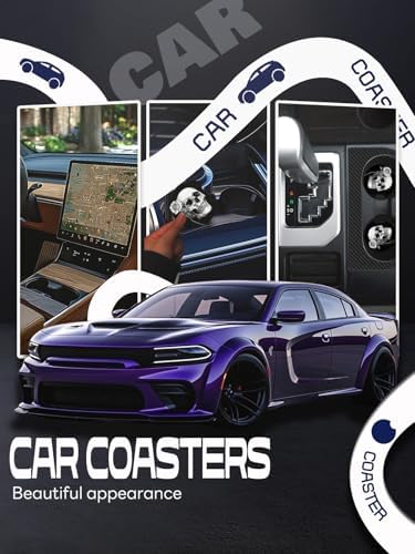 WOCOCN Car Coasters, Cup Holder Coasters - Image 4