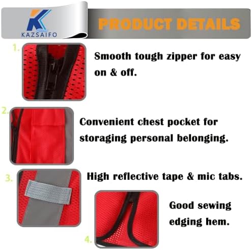 Hi Vis Reflective Safety Vest for Men Women - Image 4