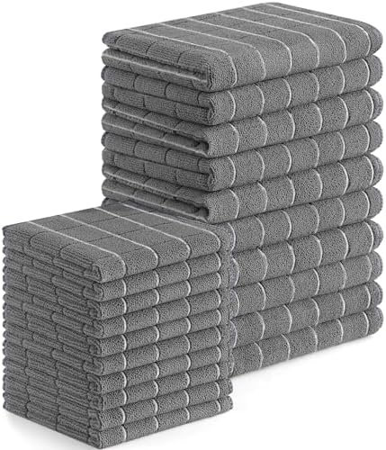 Homaxy Microfiber Kitchen Towels and Dishcloths Sets, 20 Pack by Homaxy