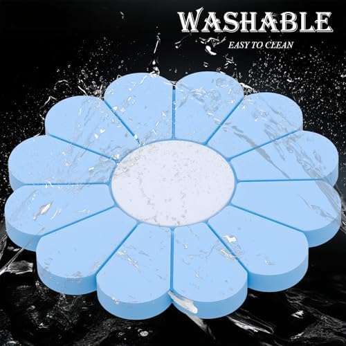 4-Pack Car Cup Holder Coaster Inserts, Daisy Shape, 2.75 Inch Non-Slip Silicone - Image 5