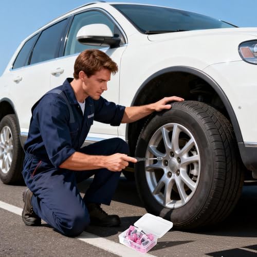 61 PCS Tire Repair Rubber Nail Kit, Premium Spiral Screw-in Tire Plugs - Image 6