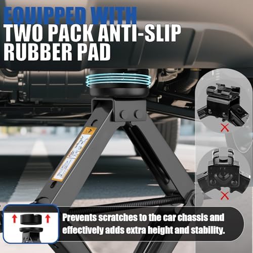 Car Jack Kit 3 Ton/6614 lbs Multipurpose Universal Scissor Jack - Image 5