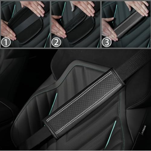 NBTEPEM 10 PCS Leather Car Seat Covers Front Seats Set, 14.5”-15'' Sporty - Image 7
