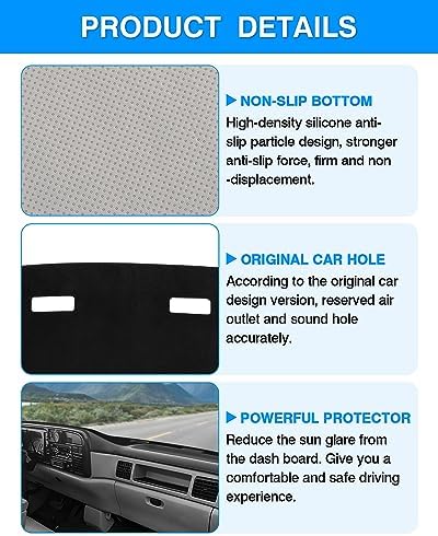 Autorder Dashboard Cover Mat for 1994-1997 Dodge Ram 1500 2500 3500 Accessories - Image 6