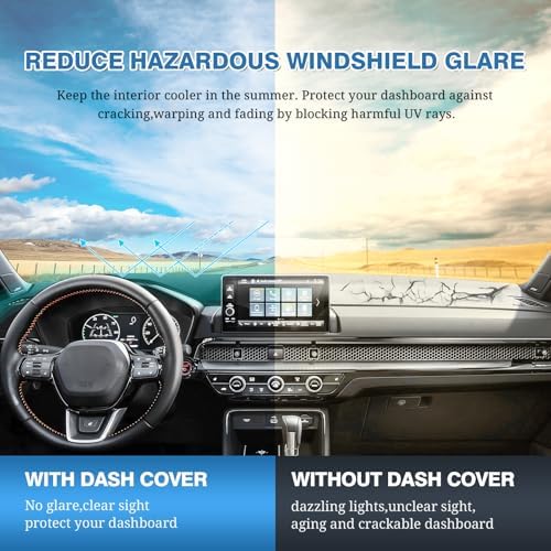 FIILINES Dash Cover for Honda HR-V 2023 2024 2025 2026 HRV, Dashboard Mat Exact - Image 6