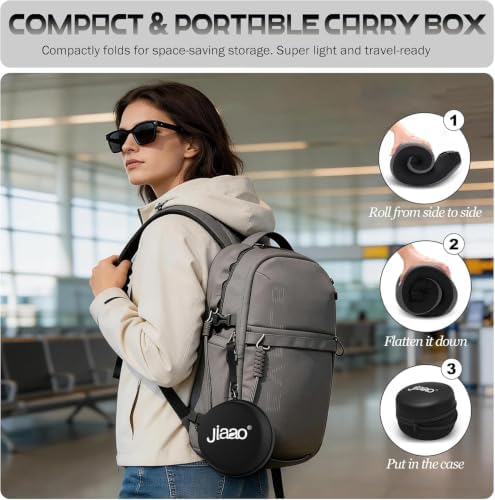Ergonomic Travel Pillow, 100% Memory Foam Travel Neck Pillow - Image 7