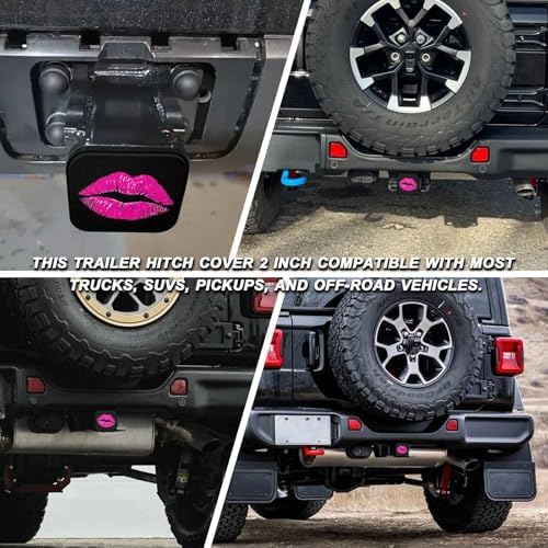 Trailer Hitch Cover 2 Inch Square Receiver Hitch Cover Rubber Tube Plug - Image 5