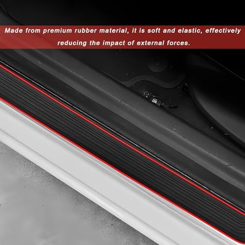 4 PCS Car Door Sill Protector, Anti-Scratch Automotive Threshold Protective - Image 4