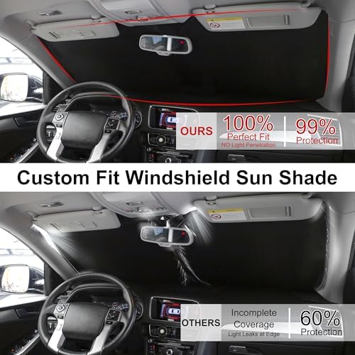 Windshield Sun Shade for 2009-2015 Honda Pilot Accessories - Image 3