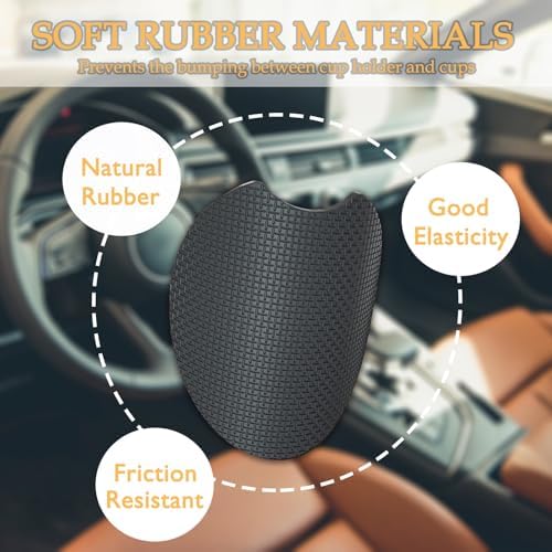 2 Pack Rainbow Car Coasters for Cup Holder, Neoprene Anti Slip Mat - Image 4