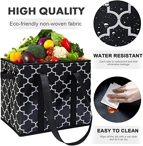 Reusable Grocery Bags 2-Pack Foldable Washable Large Storage Basket - Image 4