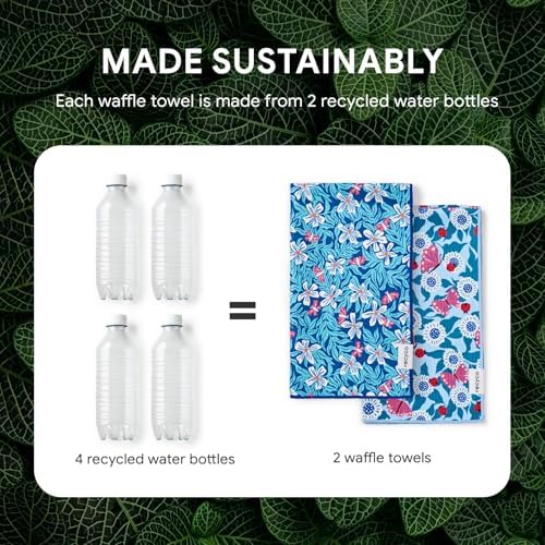 RECYCO Waffle Kitchen Towel Set of 2 - Image 6