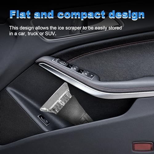Ziciner 2PCS Car Ice Scraper, Scratch Free Snow and Ice Scraper - Image 6