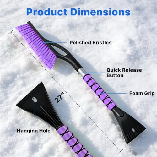 27 in Snow Brush and Ice Scraper - Image 5