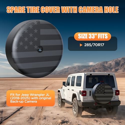 Moonet 33" Tire Cover for Jeep Wrangler JL - Image 2