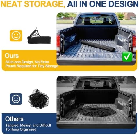 Cargo Net for Silverado/Ridgeline/Ram 1500/Tacoma/Tundra/Frontier/Sierra - Image 3