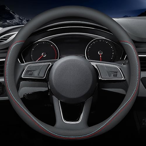 Carodi Latest Nappa Leather car Steering Wheel Cover, Stylish Non-Slip Leather by Carodi