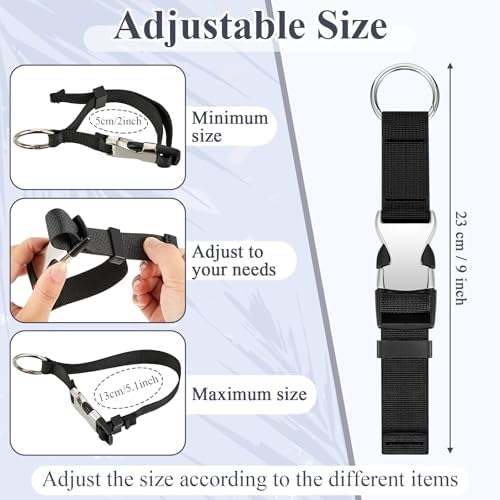 3 Pcs Add a Bag Luggage Straps for Suitcases, Connector Straps - Image 2