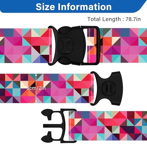 2 Pack Luggage Straps for Suitcases, Adjustable Travel Belt - Image 3
