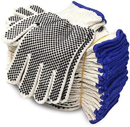 Evridwear Cotton Polyester String Knit Shell Safety Protection Work Gloves by Evridwear