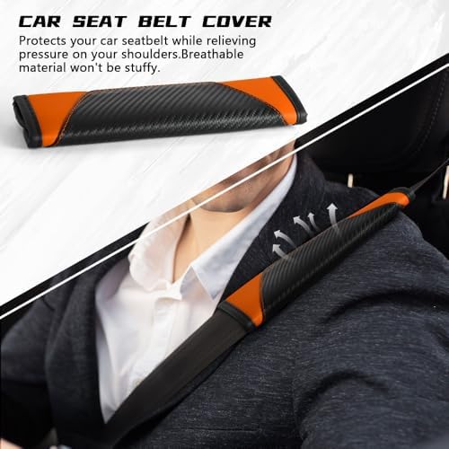 2PCS Car Seat Belt Cover Pads, Seatbelt Shoulder Cushion - Image 6