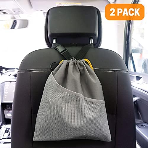 GNEGNI 2PCS Hanging Car Garbage Can - Image 2