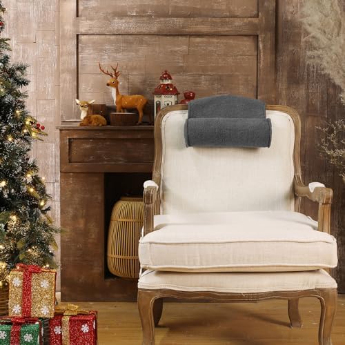 Weysat Head Neck Pillow for Recliner Chair Head Rest Roll, Dark Gray - Image 3