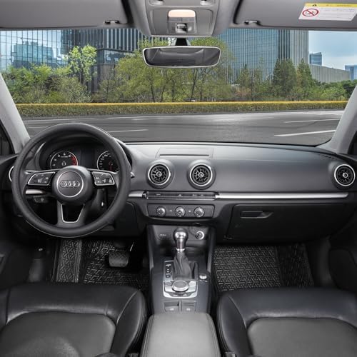 SEG Direct Black Microfiber Leather Auto Car Steering Wheel Cover 15 inch - Image 2
