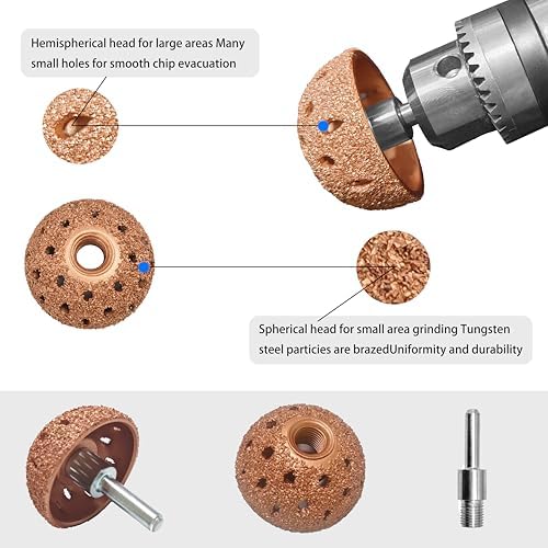 Tire Repair Patch Tools Complete Kit - 42mm Steel Buffing Wheel - Image 2