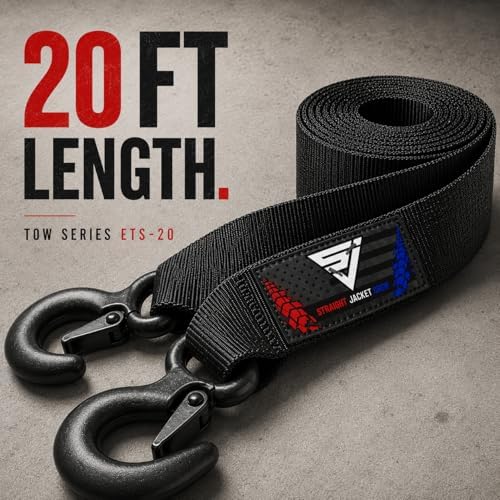 Heavy Duty 2-in x 20-ft Tow Strap - Image 2