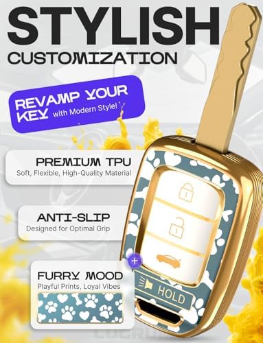 Lucrum Compatible with Honda Key Fob Cover & Keychain - Image 3