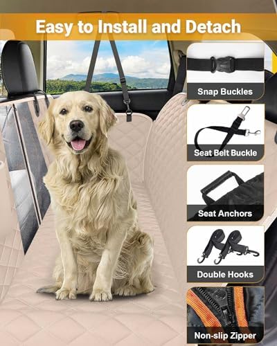Dog Car Seat Cover, 600D Heavy Dute Car Seat Cover - Image 2