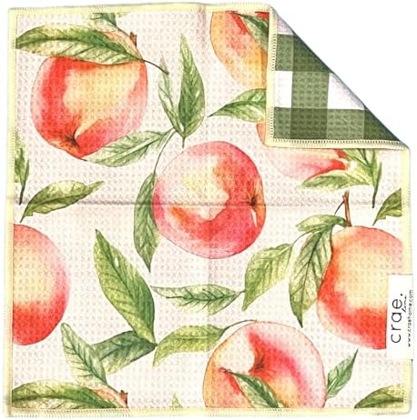 Reversible Microfiber Washcloths, Waffle Weave Dish Cloths by CraeHome