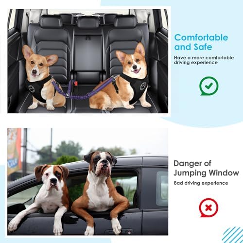 SlowTon Double Dog Seat Belt for Car - Image 6