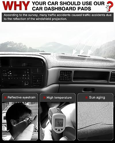 Autorder Dashboard Cover Mat for 1994-1997 Dodge Ram 1500 2500 3500 Accessories - Image 2