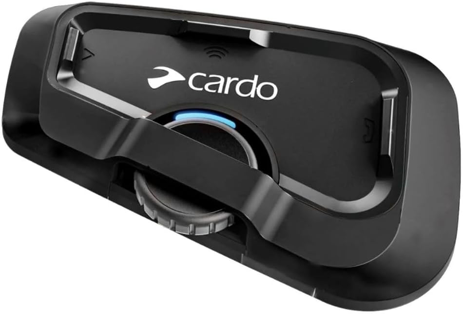 Cardo Systems FREECOM 2X Motorcycle 2-Way Helmet Bluetooth Communication System Headset Intercom, Universal Bluetooth Connectivity, Waterproof, 40mm Speakers - Dual Pack
