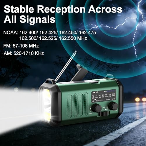 Leaton Hand Crank Emergency Radio, NOAA Weather Radio AM/FM - Image 3